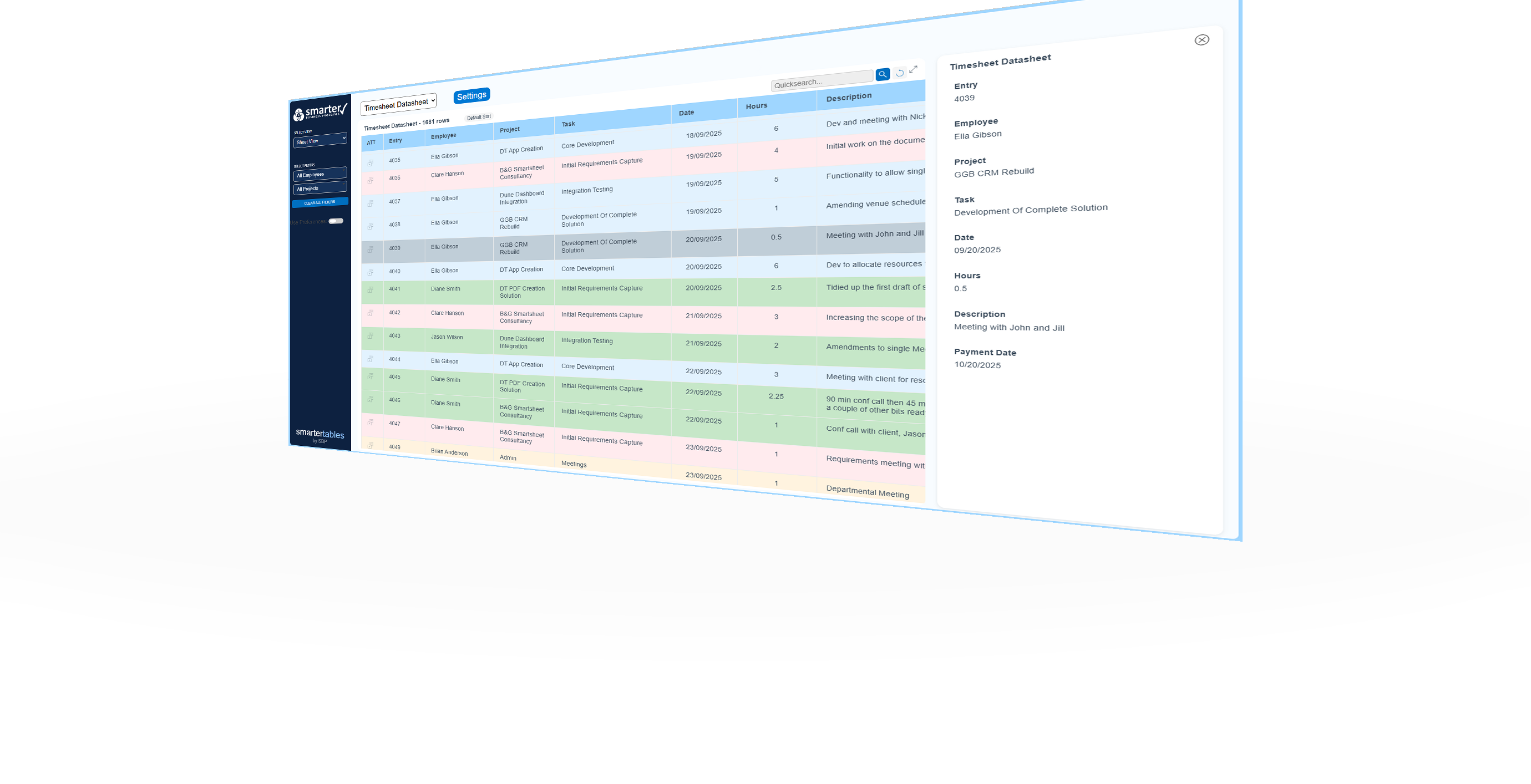Smarter Tables preview